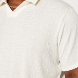 Camisa Polo Zig Zag Road Short Sleeve - Blanco