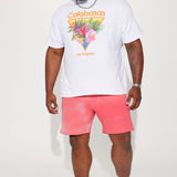 Camisa De Manga Corta Calabasas LA - Blanco