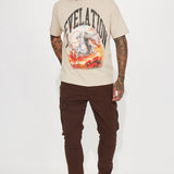 Pantalones Tipo Cargo Kyle - Dark Brown