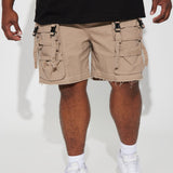 Short Stay On My Mind Relaxed Utility - Gris Pardo