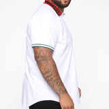 Camisa Brandon Short Sleeve Polo - Blanco
