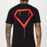 Camisa De Manga Corta Diamond Goat - Negro