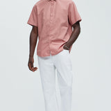 Camisa Abotonada Ryland Short Sleeve - Color De Malva