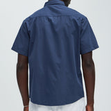 Camisa Abotonada Ryland Short Sleeve - Azul Marino