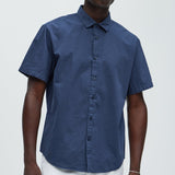 Camisa Abotonada Ryland Short Sleeve - Azul Marino