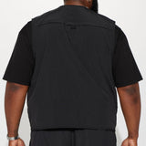 Chaleco Our Moment Utility Nylon Cargo - Negro