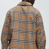 Shacket Come See Me Plaid - Beige