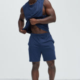 Top Tee Deportivo Essential Lounge Sleeveless - Azul Marino