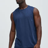 Top Tee Deportivo Essential Lounge Sleeveless - Azul Marino