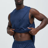 Top Tee Deportivo Essential Lounge Sleeveless - Azul Marino