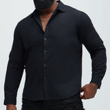 Camisa Abotonada Ryland - Negro
