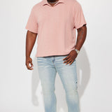 Camisa Polo Zig Zag Road Short Sleeve - Color De Malva