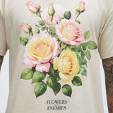 Camisa De Manga Corta Flowers And Enemies - Hueso