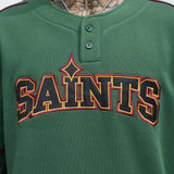 Manga Corta Saint Worldwide Henley - Verde