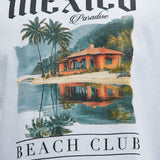 Camisa De Manga Corta Mexico Beach Club - Blanco