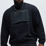 Sudadera LA Front Crewneck - Negro