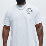 Camisa De Manga Corta Peanuts Snoopy Sunglasses - Blanco