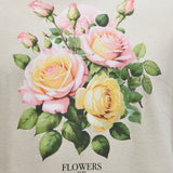 Camisa De Manga Corta Flowers And Enemies - Hueso