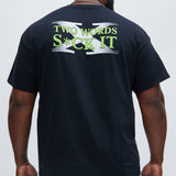 Camisa De Manga Corta WWE X D-Generation Two Words - Negro