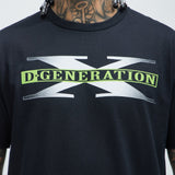 Camisa De Manga Corta WWE X D-Generation Two Words - Negro