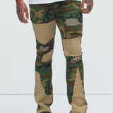 Pantalón Ajustado Y Acampanado Got Something For You - Camuflaje