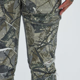 Pantalón Ajustado Y Acampanado No Frontin' Me Pocket - Gris/Combinado