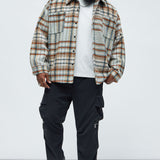 Shacket Move Up Plaid - Bronceado/Multicolor