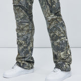 Pantalón Ajustado Y Acampanado No Frontin' Me Pocket - Gris/Combinado