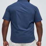 Camisa Abotonada Ryland Short Sleeve - Azul Marino