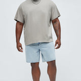 Camisa De Manga Corta Oversized Heavyweight - Gris Pardo