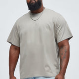 Camisa De Manga Corta Oversized Heavyweight - Gris Pardo