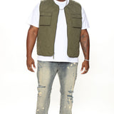 Chaleco Layer Up Quilted - Oliva