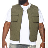 Chaleco Layer Up Quilted - Oliva