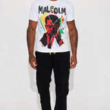 Camisa De Manga Corta Malcolm X 90's Artist Edition - Blanco