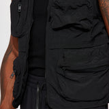 Chaleco Our Moment Utility Nylon Cargo - Negro