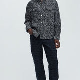 Camisa Arrow Jacquard Over - Deslavado Negro