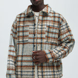 Shacket Move Up Plaid - Bronceado/Multicolor