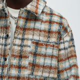 Shacket Move Up Plaid - Bronceado/Multicolor