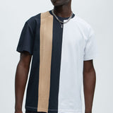 Camisa De Manga Corta Double Time - Negro/Combinado