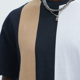 Camisa De Manga Corta Double Time - Negro/Combinado