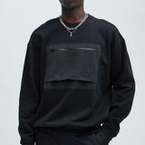 Sudadera LA Front Crewneck - Negro