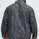 Camisa Arrow Jacquard Over - Deslavado Negro