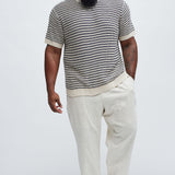 Camiseta Westville Knitted Stripe - Crema/Combinación