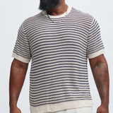 Camiseta Westville Knitted Stripe - Crema/Combinación