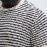 Camiseta Westville Knitted Stripe - Crema/Combinación