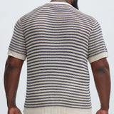 Camiseta Westville Knitted Stripe - Crema/Combinación