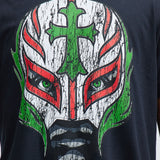 Camisa De Manga Corta WWE Rey Mysterio - Negro