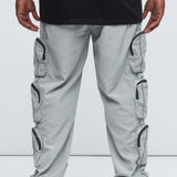 Pantalón I Got You Cargo Pockets Nylon - Gris