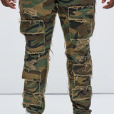 Pantalón Put Me Through Cargo Slim - Camuflaje