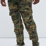 Pantalón Put Me Through Cargo Slim - Camuflaje